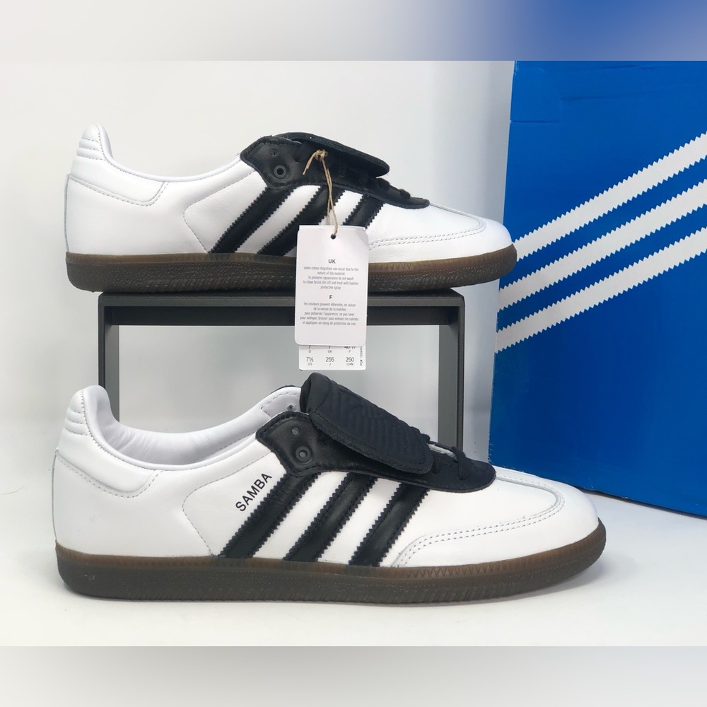 Adidas Men’s Samba LT Long Tongue White Black Gum JI3199 Sneakers - Size 7.5